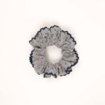 Soft Polka Ruffle Hair Scrunchie