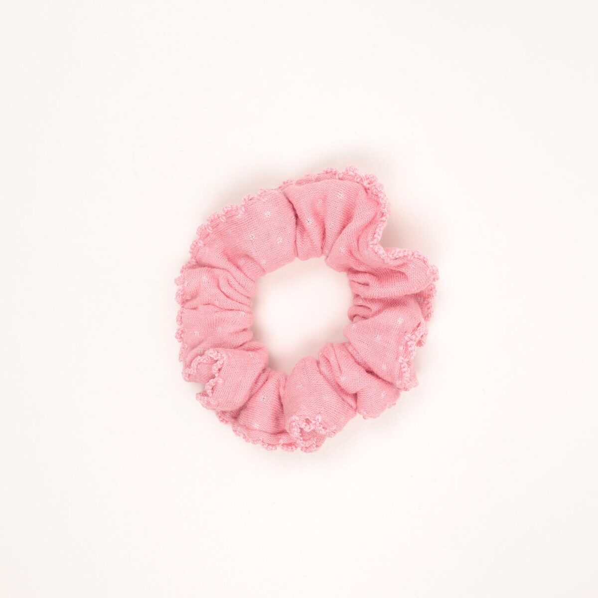 Soft Polka Ruffle Hair Scrunchie - Image 5