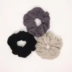 Soft Textured Fabric Scrunchie