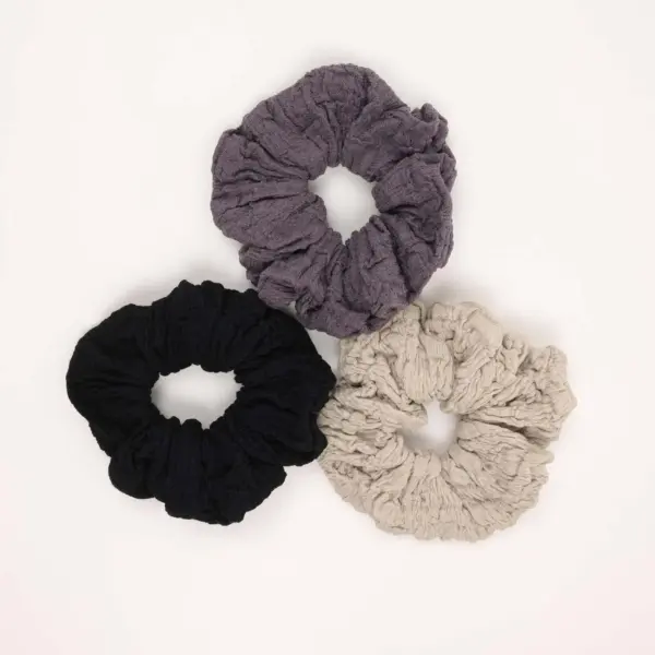 Soft Textured Fabric Scrunchie