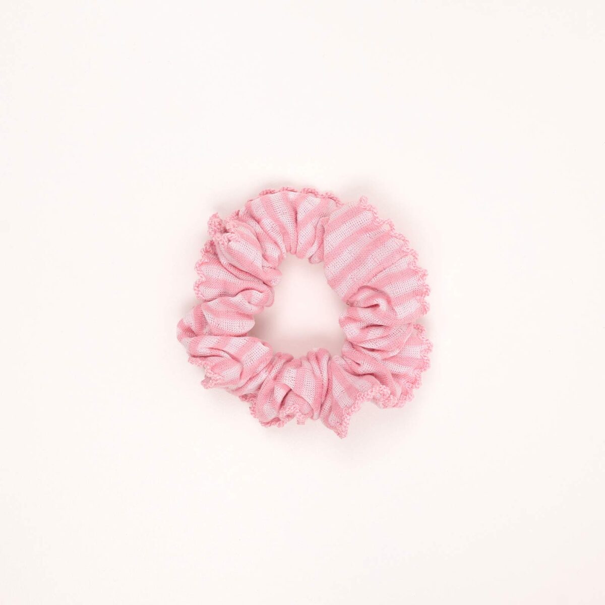Striped Crochet-Trim Scrunchie - Image 4