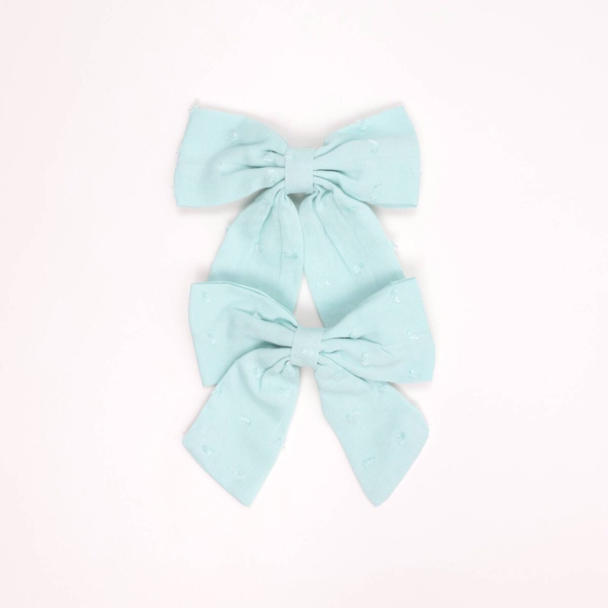 Textured Fabric Hair Clips - Image 1
