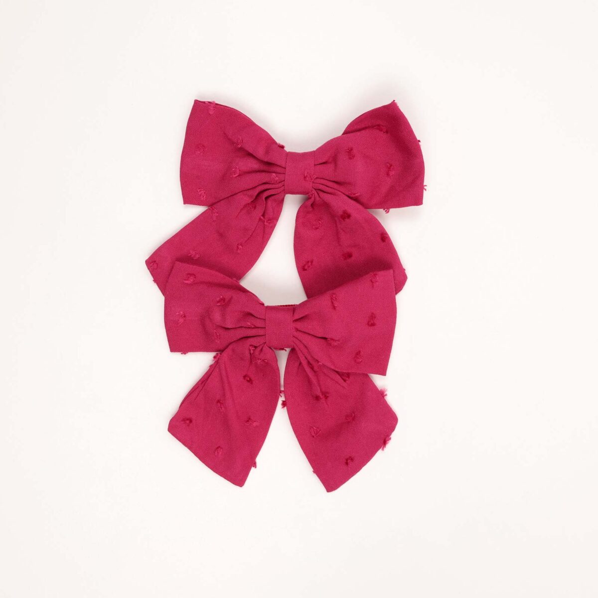 Textured Fabric Hair Clips - Image 2