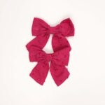 Textured Fabric Hair Clips - Image 2