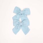 Textured Fabric Hair Clips - Image 5