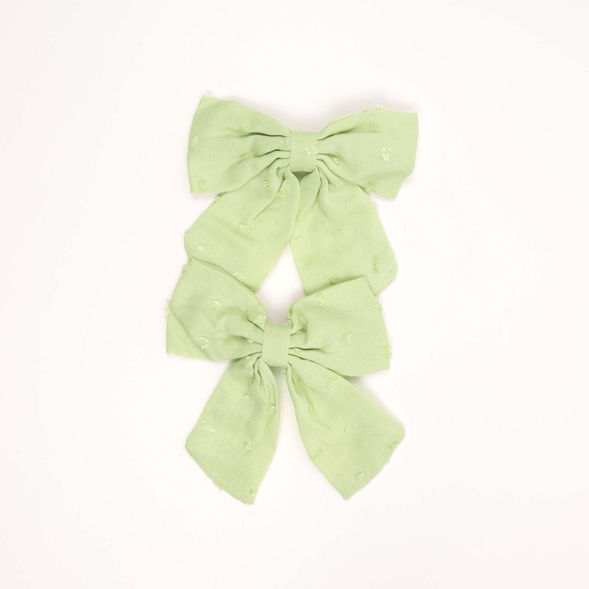 Textured Fabric Hair Clips - Image 3