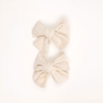 Fabric Bows Hair Clips