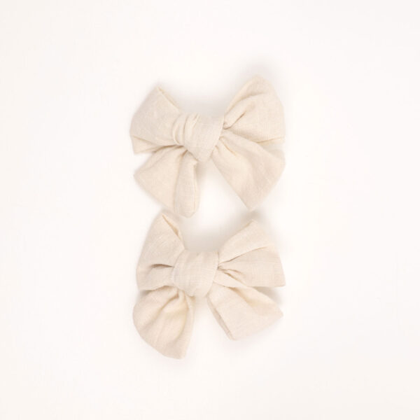 Fabric Bows Hair Clips