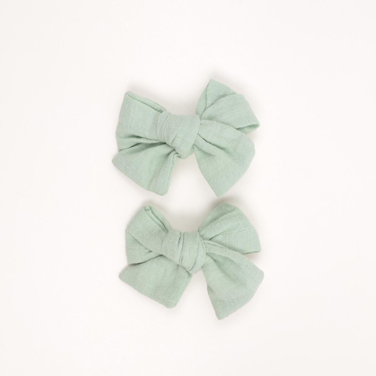 Fabric Bows Hair Clips - Image 2