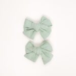 Fabric Bows Hair Clips - Image 2