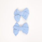 Fabric Bows Hair Clips - Image 4