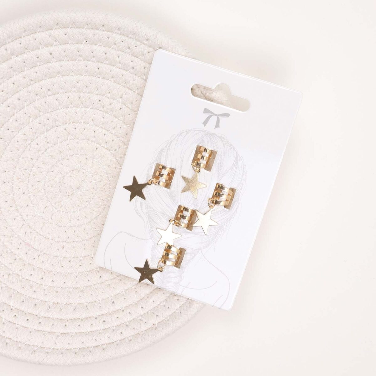 Gold Star Hair Rings - Image 1