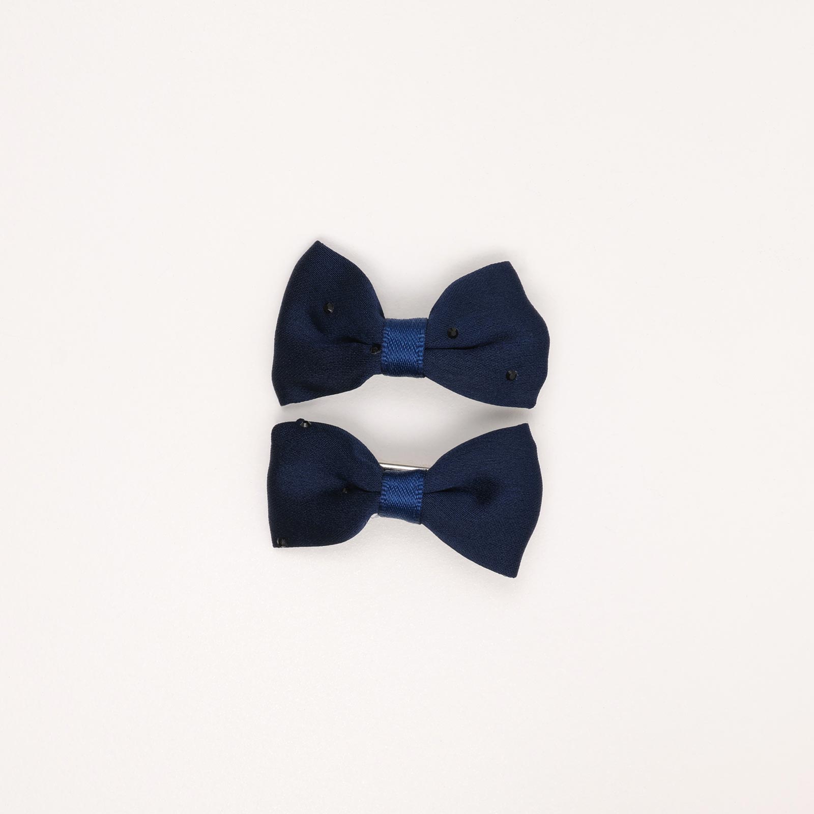 SA3HCM1 (Navy Blue) Bow Knot Mini Hair Clips - Image 8