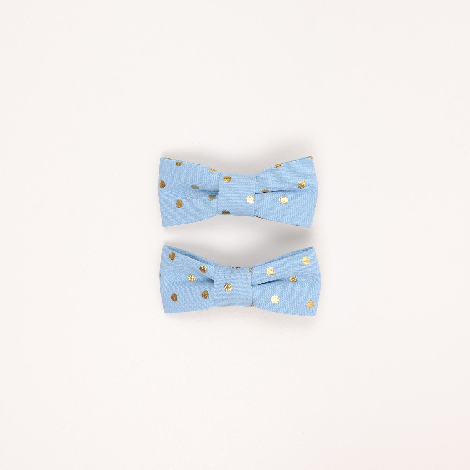 SA3HCM2 (Sky Blue) Polka Dot Mini Hair Clips - Image 6
