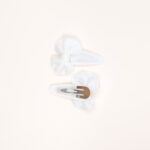 White Bow Mini Hair Clips - Image 2