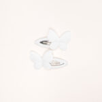 White Butterfly Mini Hair Clips