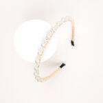 Pearl-Embellished Slim Hairband