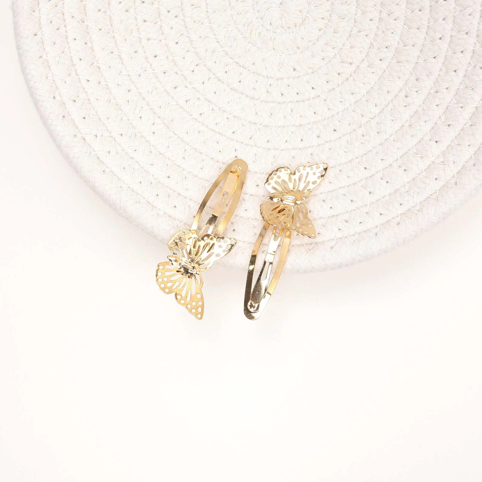 CH5MHC1 Gold Butterfly Hair Clips - Image 1