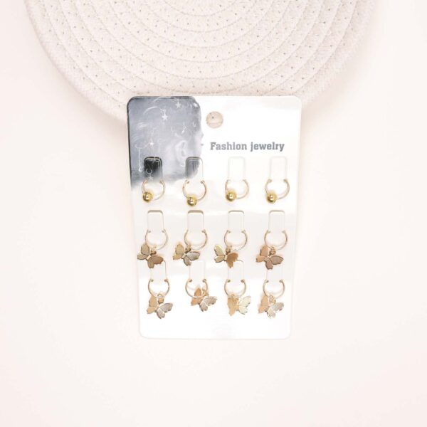 Leaf Charm Hair Rings