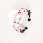 Bow-Print White Hairband