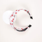 Bow-Print White Hairband - Image 2