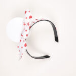 Heart-Print White Hairband - Image 2