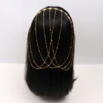 Gold Square Chain Hairband - Image 2