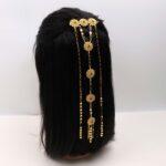 Gold Filigree Chain Hair Clip - Image 2
