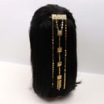 Gold Square Chain Hair Clip - Image 2
