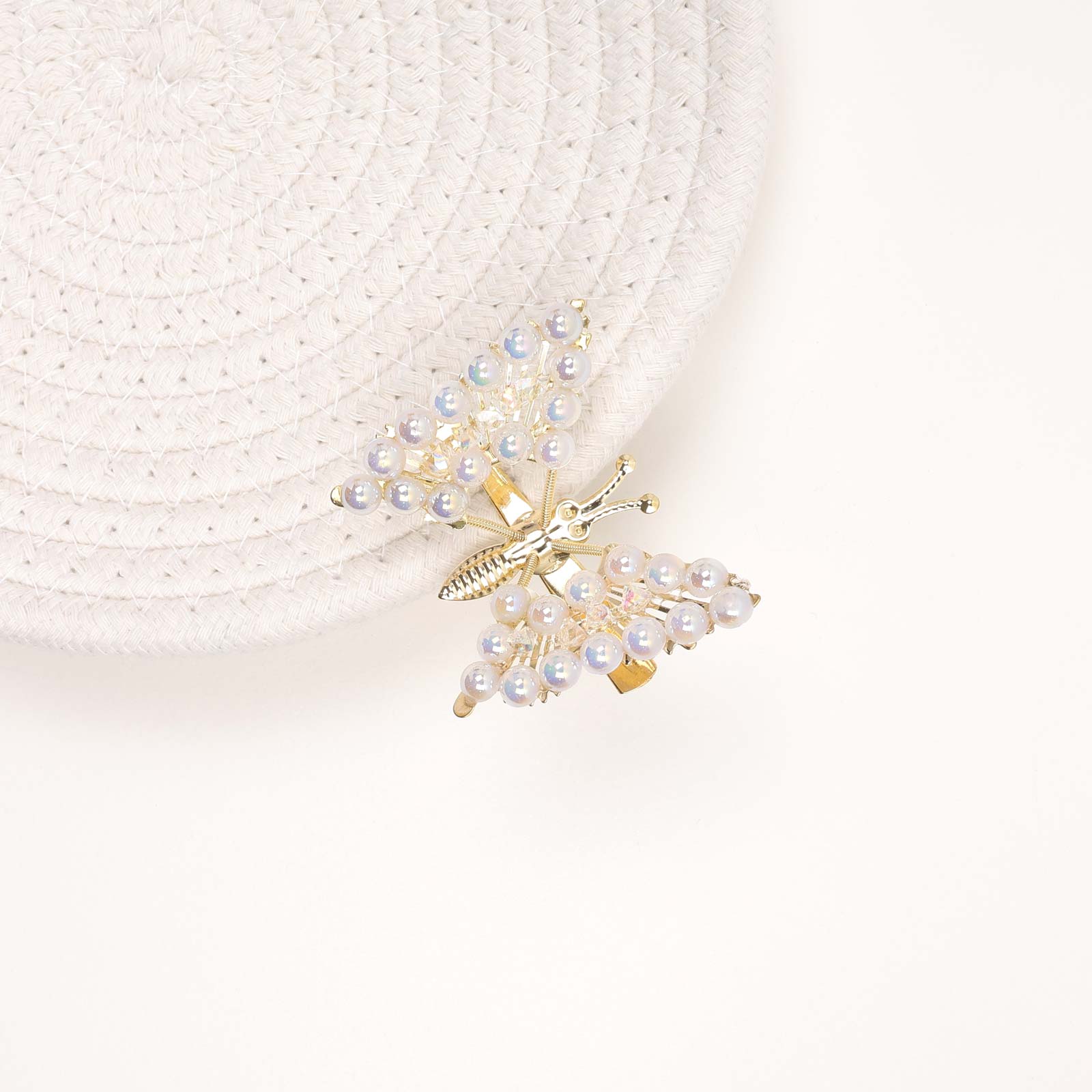 CH5MHC3 Beaded Butterfly Hair Clip - Image 1