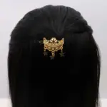 Golden Hair Clip with Star Charms
