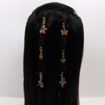 Butterfly Charm Hair Rings Set