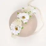 Baby White Floral Headband