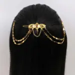 Gold Multi-Chain Hair Clip