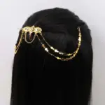 Gold Multi-Chain Hair Clip - Image 2