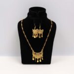 Crescent Gold Necklace Set
