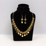 Floral Link Gold Necklace Set