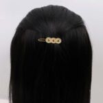 Gold-Tone Triple Disc Hair Clip