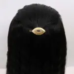 Gold-Tone Leaf-Shaped Hair Clip