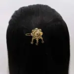 Gold Filigree Floral Hair Clip