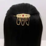 Gold-Tone Rectangular Hair Clip