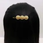 Triple Disc Gold-Tone Hair Clip