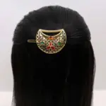Gold Half-Moon Hair Clip
