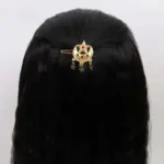 Gold Star Disc Hair Clip