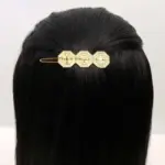 Gold Triple Filigree Hair Clip
