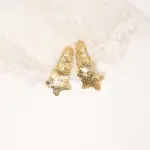 Sequin Star Accent Hair Clips