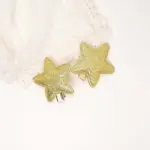 Gold Glitter Star Hair Clips