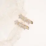 Gold Rhinestone Star Hair Clips