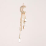 Crescent Moon Chain Hair Clip - Image 2