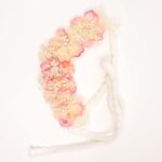 Peach Floral Fabric Headband - Image 2